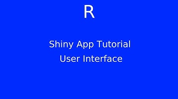 User Interface[shiny r tutorial]