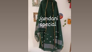 jamdani mulmul special live #modau #handloom #designersuits #handmade