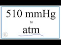 Unit Conversion: mmHg to ATM
