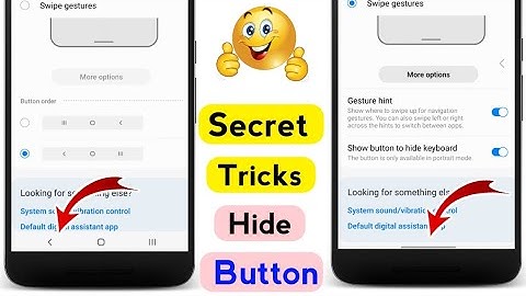 mobile secret setting back hide hide / navigation button On / Off kaise kare
