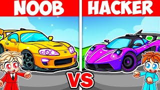 NOOB vs HACKER: I Cheated in a $1,000,000 RACECAR CHALLENGE in Roblox Driving Empire!