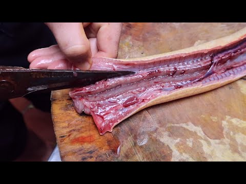 Vietnam SeaFood - Dishes processing Grilled Eel | Eel with banana & soya curd | I Love Foods