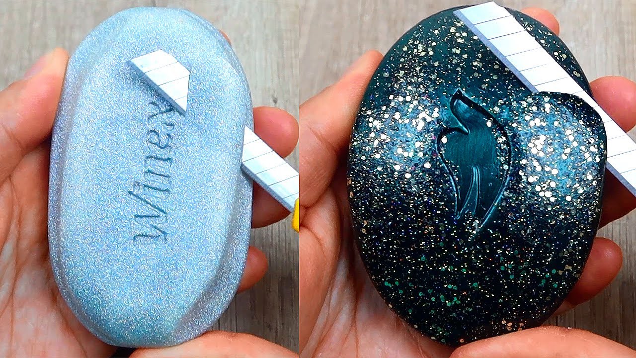 Relaxing Soap Carving ASMR-Satisfying Soap Cutting. Amazing soap cutting-73