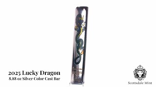 2025 Scottsdale Mint 8.88 oz 999 Fine Silver Lucky Dragon Color
