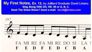 My First Notes Ex 12 Free Ear Training & Sight Singing Exercises For Young Musicians