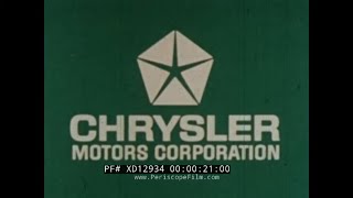 1973 CHRYSLER MOTORS FILM DODGE MONACO & PLYMOUTH FURY VS. CHEVY IMPALA & FORD GALAXIE XD12934