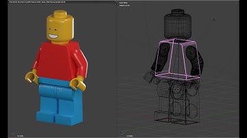 Lego Figure Modeling - Blender Timelapse