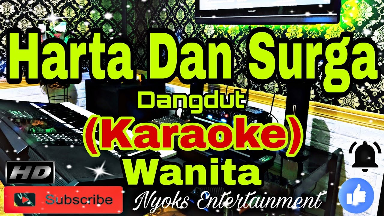 HARTA DAN SURGA - Wawa Marisa (KARAOKE) Dangdut || Nada Wanita CIS=DO [Minor]