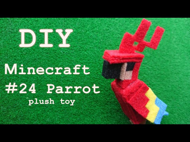 Diy Minecraft Parrot How To Make A Plush Toy Youtube