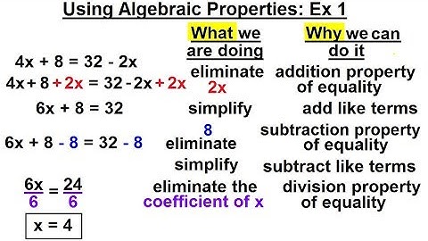 Geometry - Ch. 2: Reasoning and Proofs (43 of 46) Using Algebraic Properties: 1