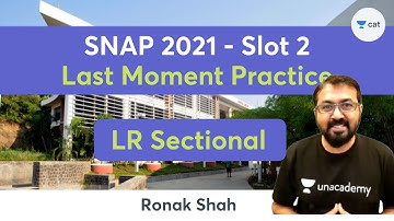 SNAP CMAT TISSNET 2021-22 Prep | Logical Reasoning - Session 7 | Practice Class | Ronak Shah
