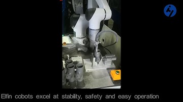 Elfin collaborative robots-polishing parts for sanitary industry