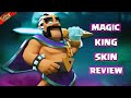 Magic king skin review l all animations of magic king  clash of clans l clashflict