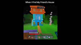 Pov: You Found The Friend's Base ...#minecraft #shorts