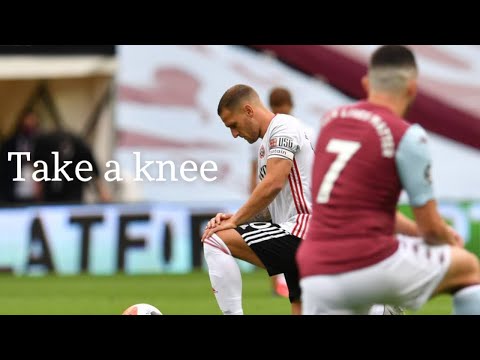 Sheffield United Vs Aston Villa - Take a Knee - YouTube