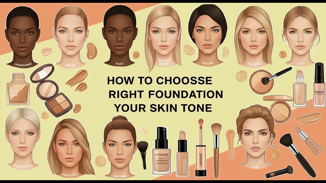 How to Choose the Right Foundation for Your Skin Tone - YouTube