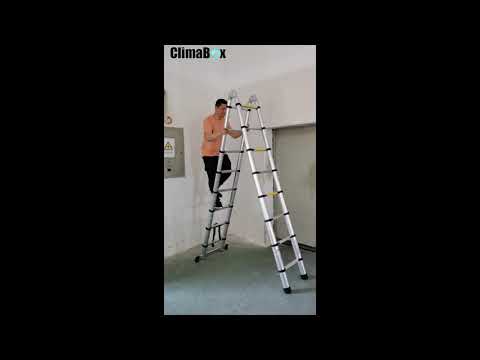 Βίντεο: Σκάλες αλουμινίου τριών τμημάτων: συρόμενα μοντέλα με 3 τμήματα με διαστάσεις 3x9 και 3x12, κλιμάκια 3 τμημάτων με 12 σκαλοπάτια