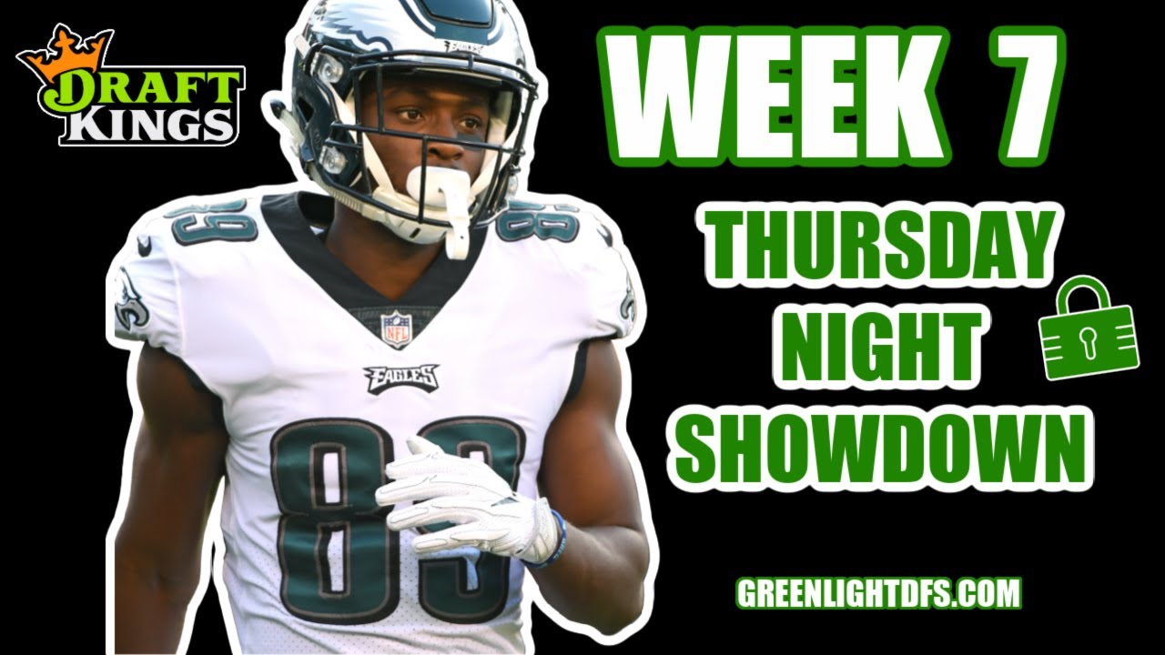 week-7-nfl-draftkings-picks-thursday-night-showdown-youtube