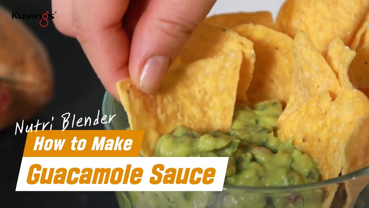 Begrænsning fjer Har det dårligt Guacamole Sauce - Kuvings Nutri Blender Recipe - YouTube