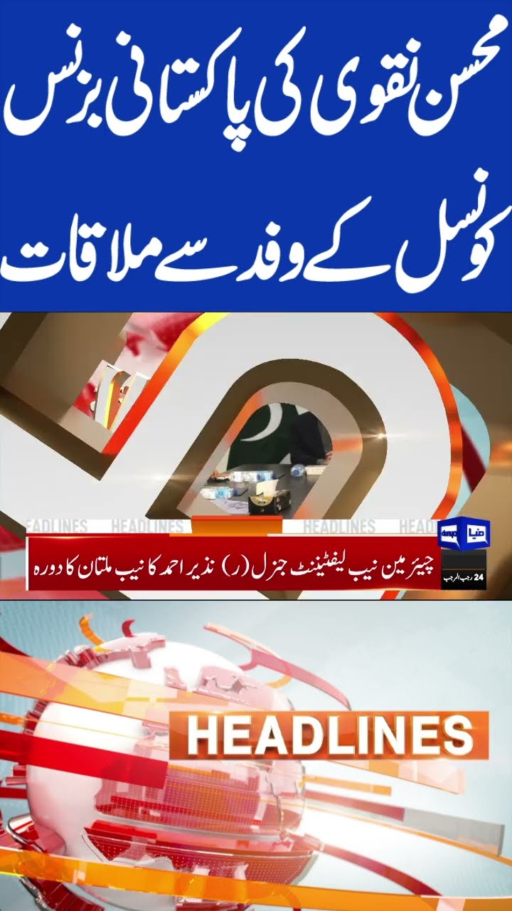 Mohsin Naqvi Meets Pakistan Business Council Delegation | 7PM Headlines #shorts #shortsfeed