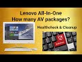 We removed 6 anti virus packages from a lenovo all in one and doubled the speed