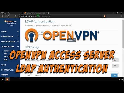 Setup OpenVPN Access Server LDAP Authentication