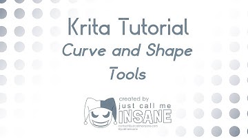 Krita 4.1+: How to use the Curve and Shape Tools