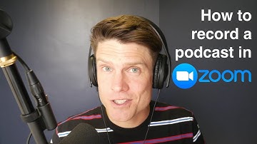 How to record a podcast interview in Zoom