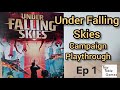 Under Falling Skies, a solo boardgame campaign playthrough