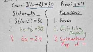 Geometry Video 2-4: Algebraic Proof