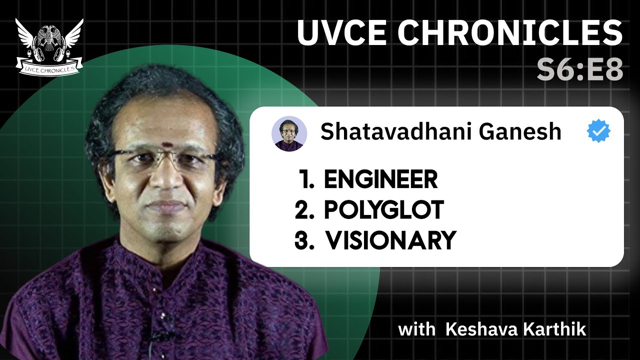 🎙 S6 E8: Bridging Science and Art: The Legacy of Shatavadhani Ganesh