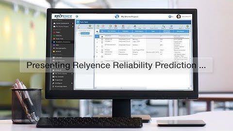 Relyence Reliability Prediction 2019
