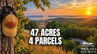 47 Acres, 4 Parcels & 1,800+ Feet of Road Frontage | Ohio Land For Sale