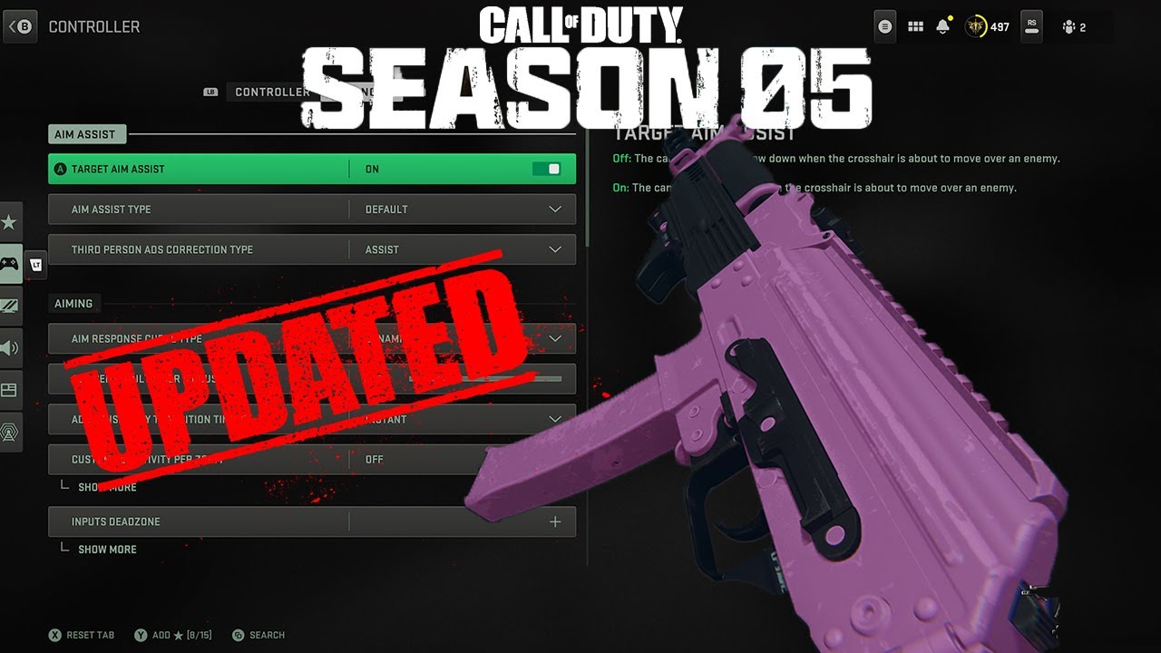 THE #1 BEST SETTINGS IN SEASON 5 OF MW2 (MODERN WARFARE)