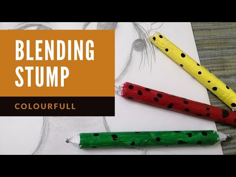 How to make your own paper Blending Stump at home || Handmade Blending stump - YouTube