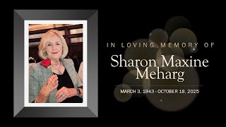 Sharon Maxine Meharg Memorial Service October 25, 2025