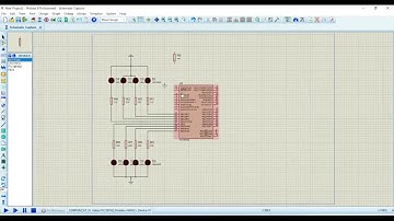 Interfacing of PIC microcontroller (LED Blinking Project) using Proteus