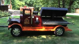 Ultimate Hokie Firetruck Tailgate Grill