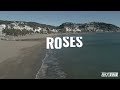 Roses Beach Spain by drone 4k nov 2022