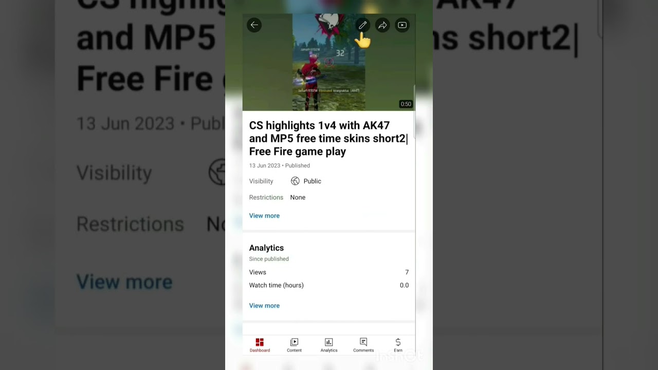 how to turn off likes on my YouTube video | Open YouTube studio and select the video