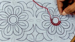Hand embroidery traditional nakshi kantha stitch,ঐতিহ্যবাহী নকশীকাঁথা সেলাই করার সহজ পদ্ধতি শিখুন