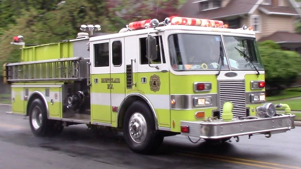 Montclair Fire Department Spare Engine 4 Responding 5-13-18