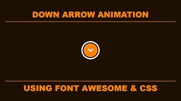 Animated Scroll box - down arrow animation using font awesome and css