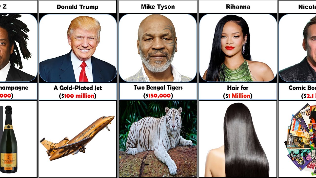 Weird Things Celebrities Spend Their Money On YouTube