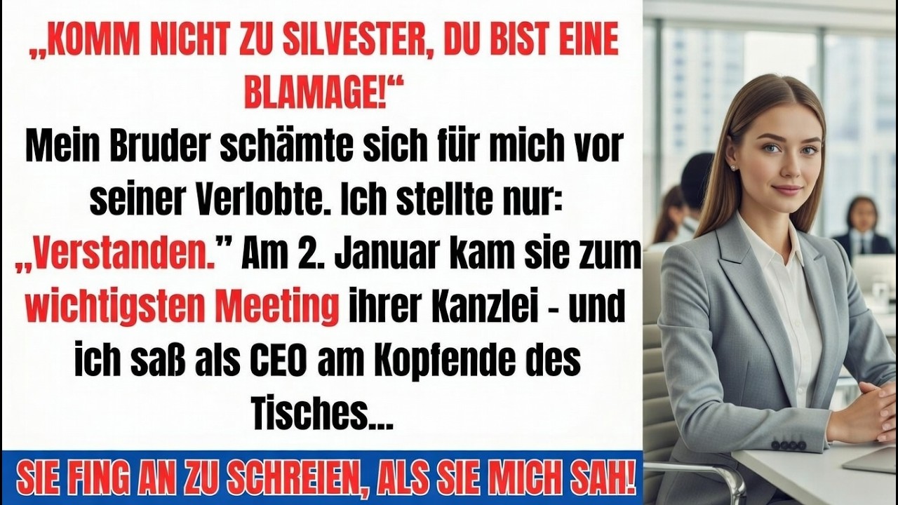 „Komm nicht zu Silvester, du bist eine Blamage!“ – am 2. Januar saß ich als CEO vor ihr