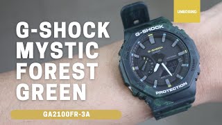 Unboxing G-Shock Mystic Forest Green Casioak GA2100FR-3A