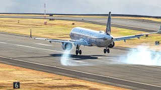 FANTASTIC BOUNCE ON LANDING Azores A321 NEO at Madeira Airport by Madeira Airport Spotting 3,394 views 3 days ago 1 minute, 18 seconds