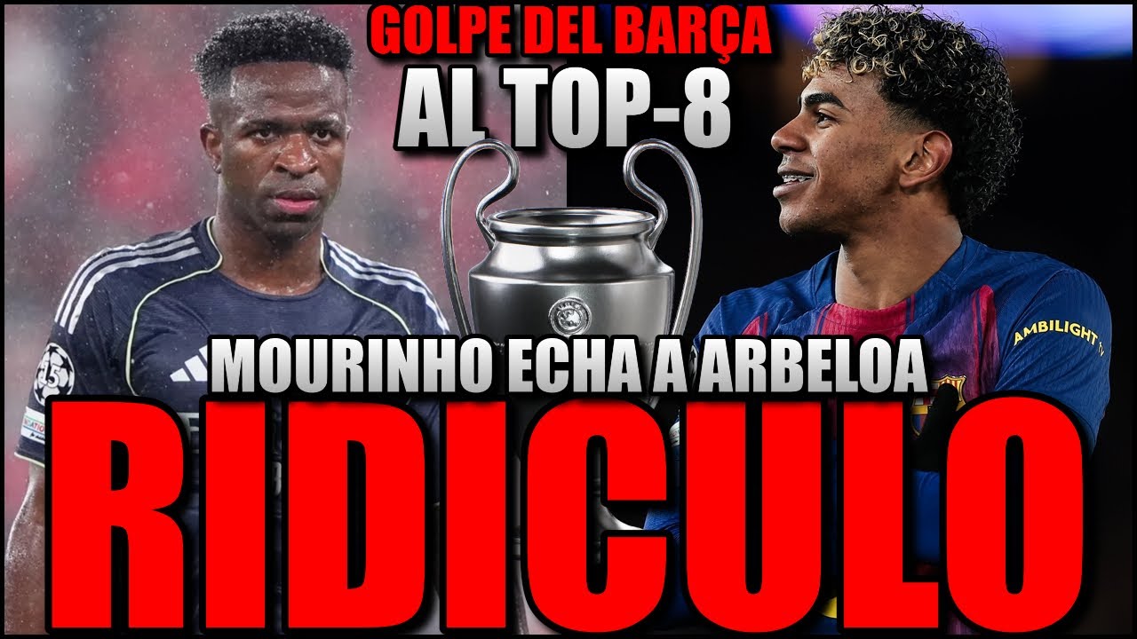 💥🔥 EL BARÇA SE METE EN EL TOP 8 DE LA CHAMPIONS Y MOURINHO ECHA AL REAL MADRID DE ARBELOA GOLEÁNDOLE