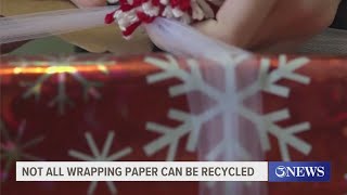Can you recycle wrapping paper Put it to the 'scrunch' test.