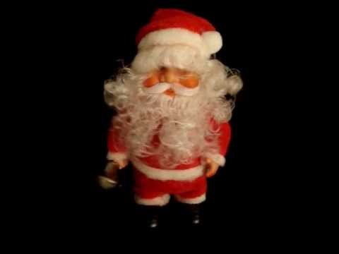 Vintage Musical Battery Operated Santa Ringing His Bell In Original Box ...